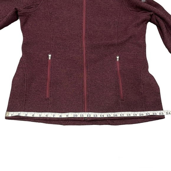 Spyder Endure Full Zip Mid Weight Stryke Fleece Jacket in Wine Purple Red Sz XL - Picture 10 of 13